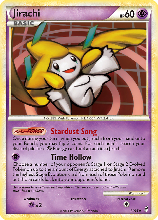 Jirachi (11/95) [HeartGold & SoulSilver: Call of Legends] - PCA Designer Toys