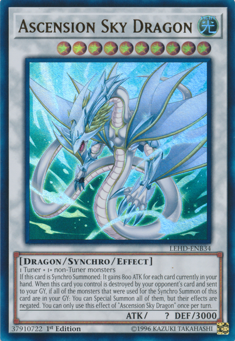 Ascension Sky Dragon [LEHD-ENB34] Ultra Rare - PCA Designer Toys