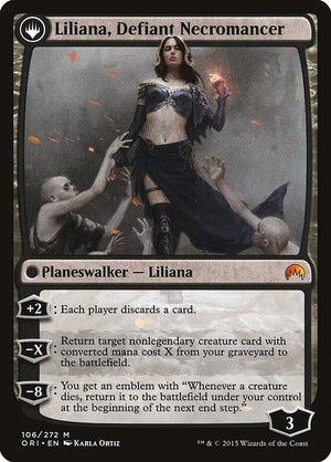 Liliana, Heretical Healer // Liliana, Defiant Necromancer [Magic Origins] - PCA Designer Toys