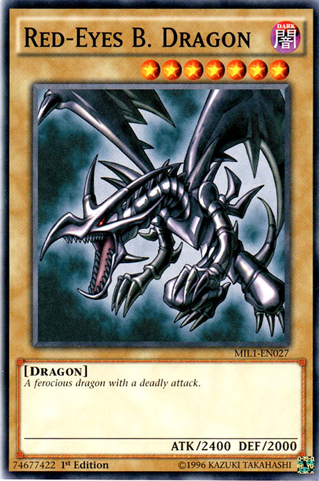 Red-Eyes B. Dragon [MIL1-EN027] Common - PCA Designer Toys