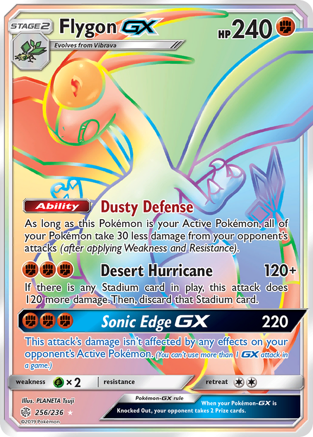 Flygon GX (256/236) [Sun & Moon: Cosmic Eclipse] - PCA Designer Toys