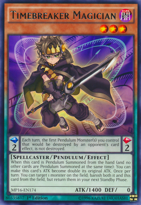 Timebreaker Magician [MP16-EN174] Rare - PCA Designer Toys