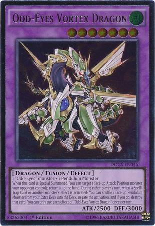 Odd-Eyes Vortex Dragon (UTR) [DOCS-EN045] Ultimate Rare - PCA Designer Toys