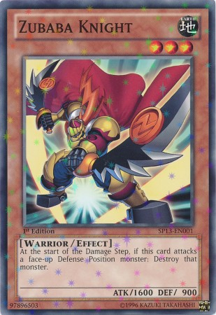 Zubaba Knight [SP13-EN001] Starfoil Rare - PCA Designer Toys