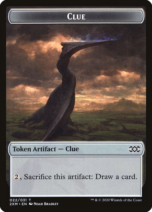 Clue Token [Double Masters Tokens] - PCA Designer Toys