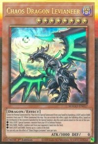Chaos Dragon Levianeer (Alternate Art) [MAGO-EN017] Gold Rare - PCA Designer Toys