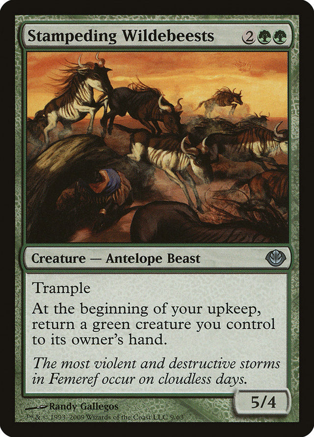 Stampeding Wildebeests [Duel Decks: Garruk vs. Liliana] - PCA Designer Toys