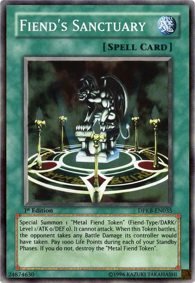 Fiend's Sanctuary [DPKB-EN035] Super Rare - PCA Designer Toys