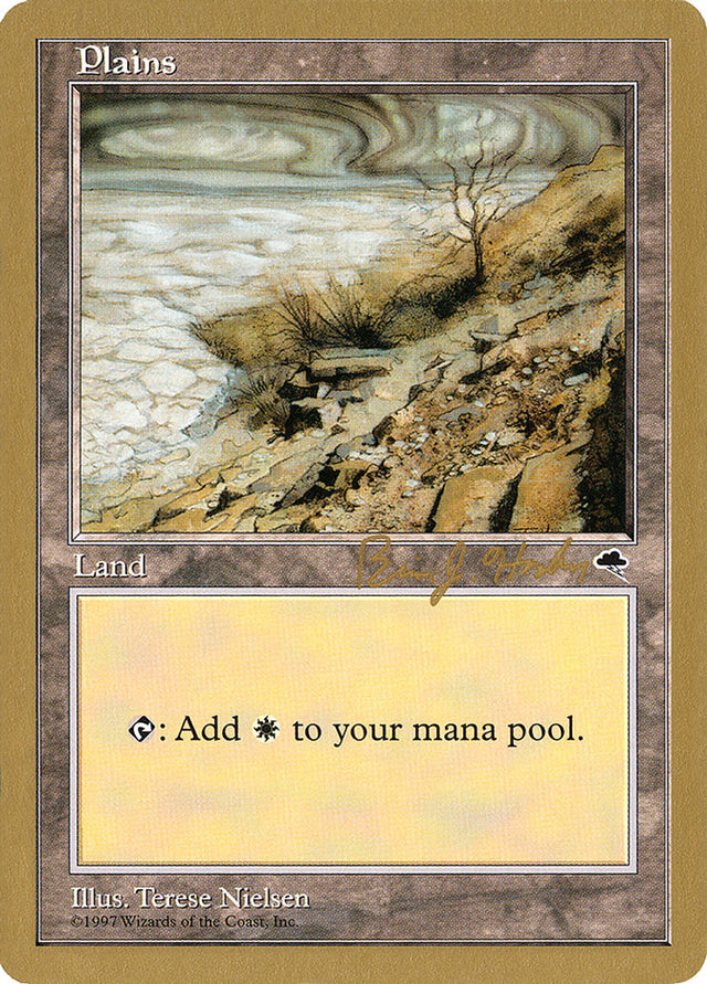 Plains (bh332) (Brian Hacker) [World Championship Decks 1998] - PCA Designer Toys