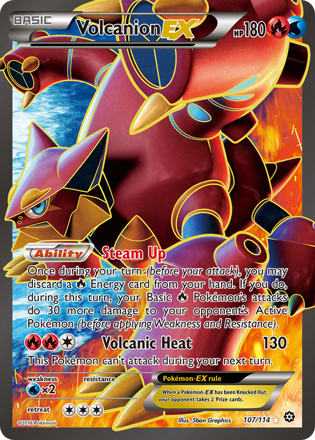 Volcanion EX (107/114) [XY: Steam Siege] - PCA Designer Toys
