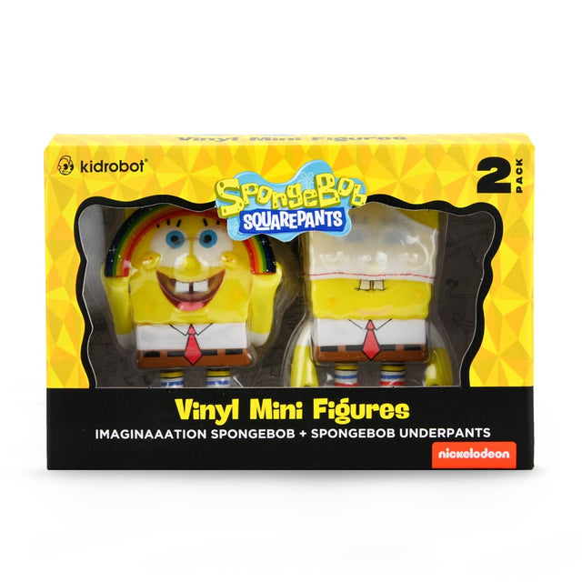 Imaginaaation Spongebob & Spongebob Underpants 2-Pack Vinyl Minis - PCA Designer Toys