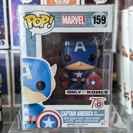 Captain America w/ Photon Shield Pop! - PCA Designer Toys