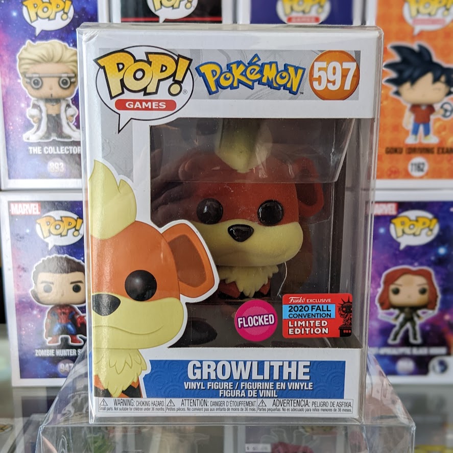 Growlithe Flocked Pop! - PCA Designer Toys