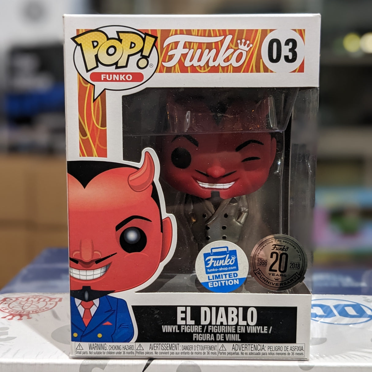 El Diablo (SILVER) Pop! - PCA Designer Toys