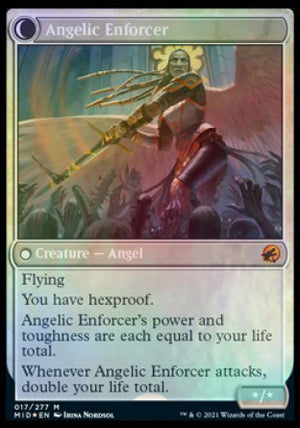 Enduring Angel // Angelic Enforcer [Innistrad: Midnight Hunt Prerelease Promos] - PCA Designer Toys