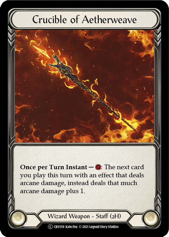 Crucible of Aetherweave [U-CRU159] (Crucible of War Unlimited)  Unlimited Rainbow Foil - PCA Designer Toys