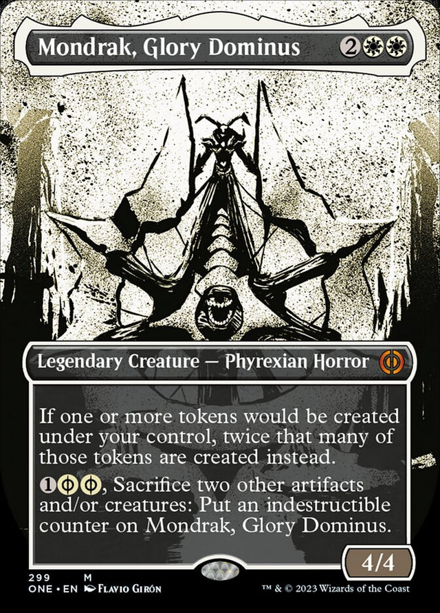 Mondrak, Glory Dominus (Borderless Ichor) [Phyrexia: All Will Be One] - PCA Designer Toys