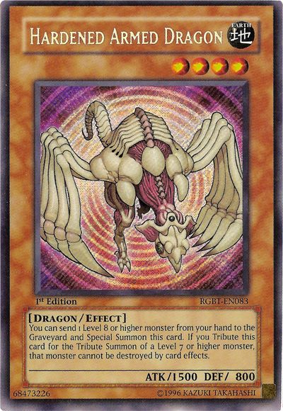 Hardened Armed Dragon [RGBT-EN083] Secret Rare - PCA Designer Toys