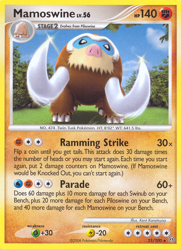 Mamoswine (21/100) [Diamond & Pearl: Stormfront] - PCA Designer Toys