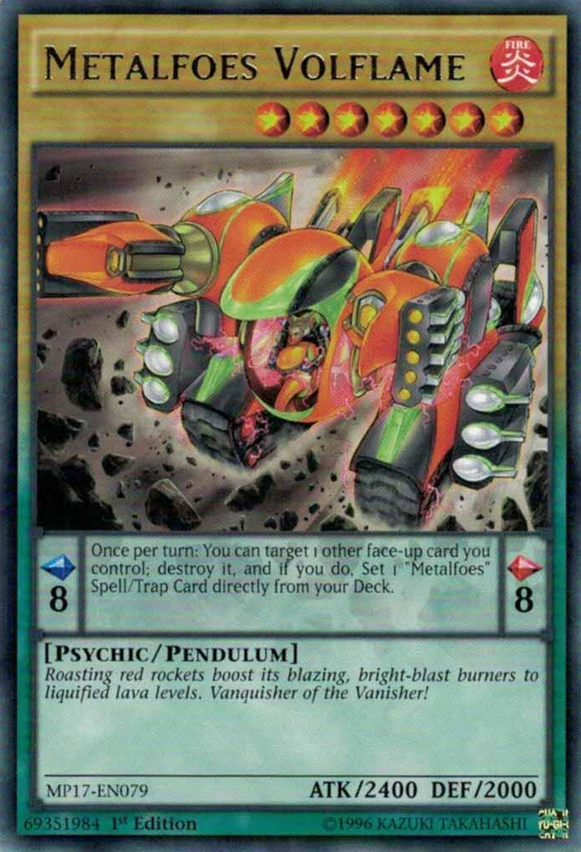 Metalfoes Volflame [MP17-EN079] Rare - PCA Designer Toys