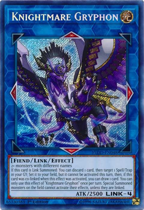 Knightmare Gryphon [FLOD-EN048] Secret Rare - PCA Designer Toys