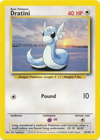 Dratini (26/102) [Base Set Unlimited] - PCA Designer Toys