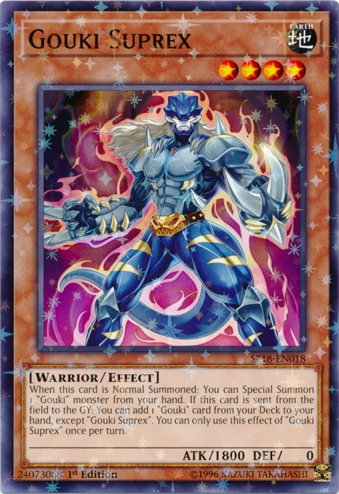 Gouki Suprex [SP18-EN018] Starfoil Rare - PCA Designer Toys