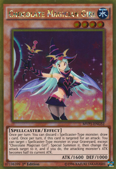 Chocolate Magician Girl [MVP1-ENG52] Gold Rare - PCA Designer Toys