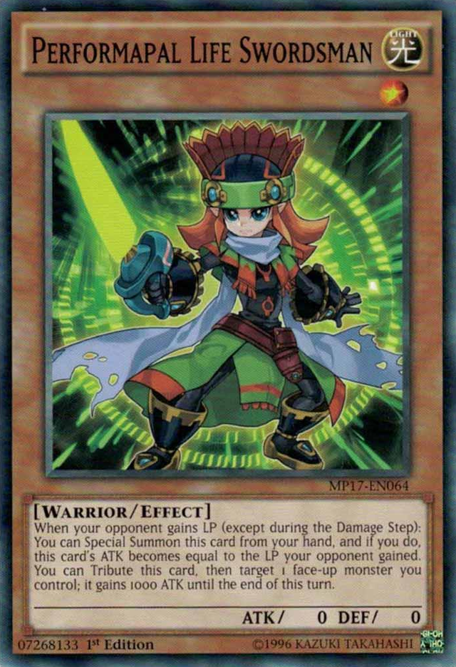Performapal Life Swordsman [MP17-EN064] Common - PCA Designer Toys