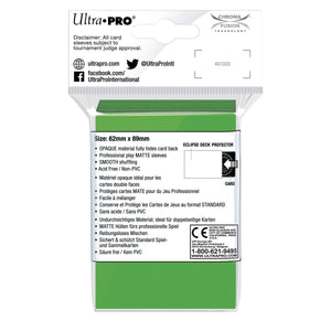 Ultra PRO: Small 60ct Sleeves - Eclipse Matte (Lime Green)