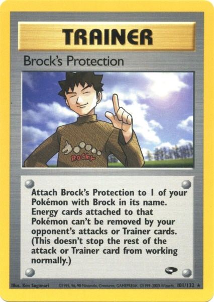 Brock's Protection (101/132) [Gym Challenge Unlimited] - PCA Designer Toys