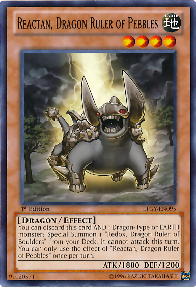 Reactan, Dragon Ruler of Pebbles [LTGY-EN095] Common - PCA Designer Toys