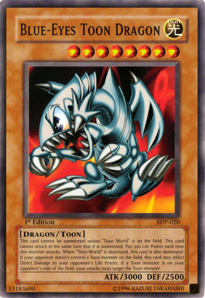 Blue-Eyes Toon Dragon [SDP-020] Common - PCA Designer Toys