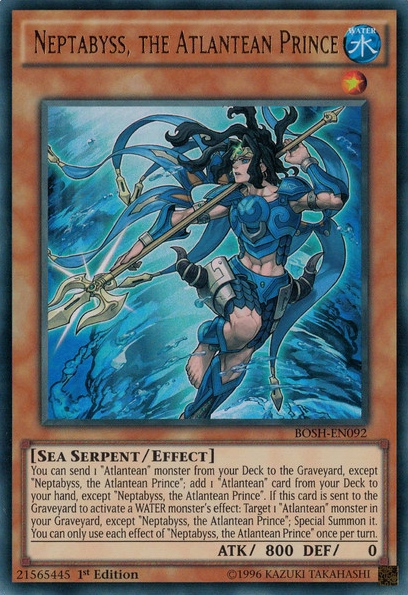 Neptabyss, the Atlantean Prince [BOSH-EN092] Ultra Rare - PCA Designer Toys