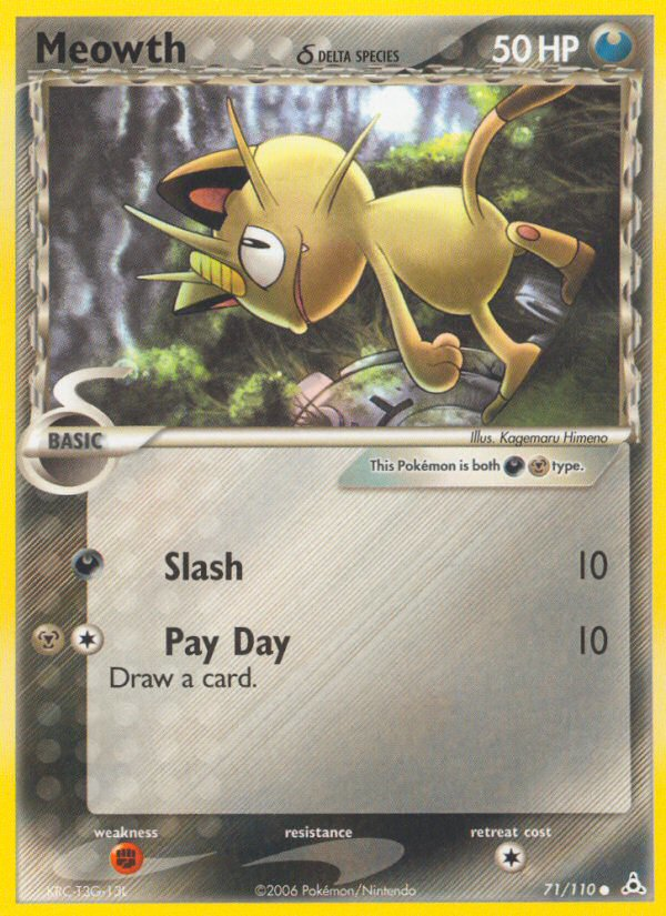 Meowth (71/110) (Delta Species) [EX: Holon Phantoms] - PCA Designer Toys