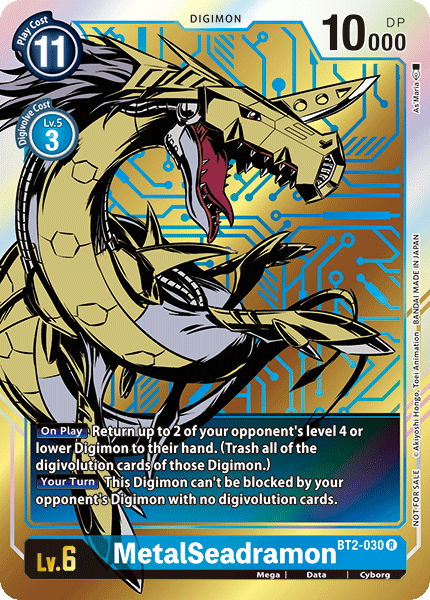 MetalSeadramon [BT2-030] (Dash Pack) [Release Special Booster Ver.1.0 Promos] - PCA Designer Toys