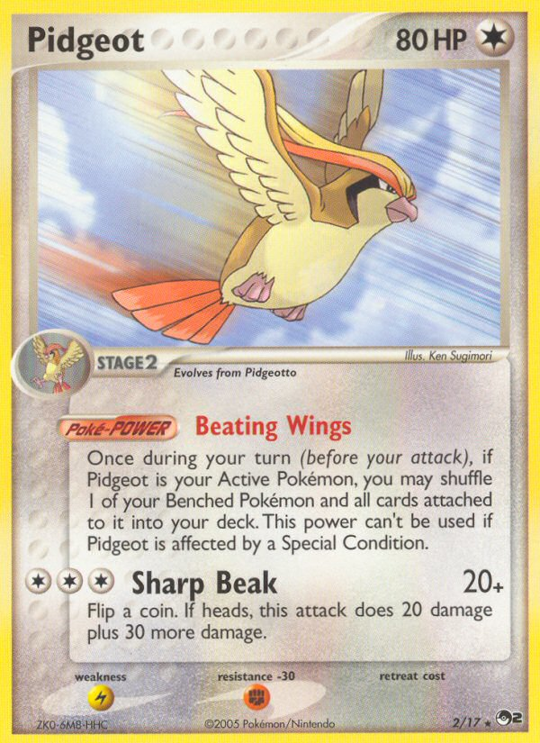 Pidgeot (2/17) [POP Series 2] - PCA Designer Toys