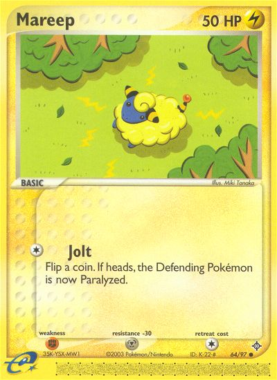 Mareep (64/97) [EX: Dragon] - PCA Designer Toys