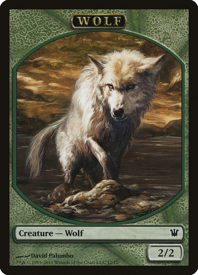 Wolf Token (12/12) [Innistrad Tokens] - PCA Designer Toys