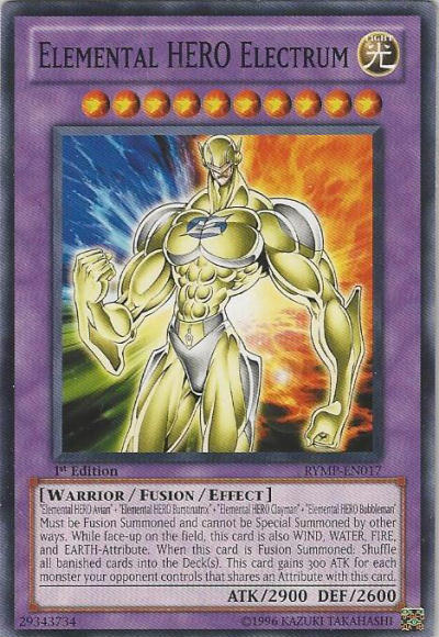 Elemental HERO Electrum [RYMP-EN017] Common - PCA Designer Toys