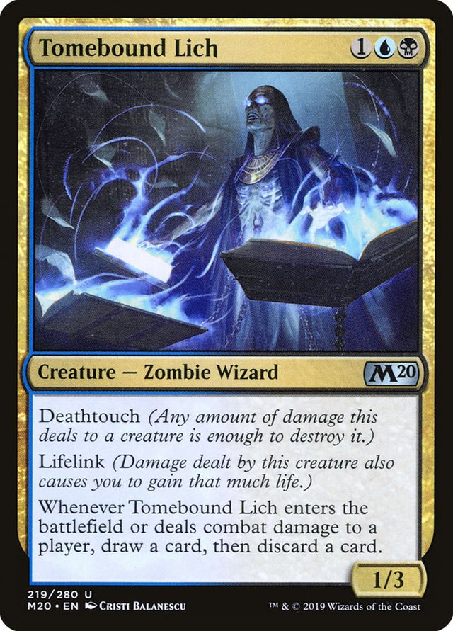 Tomebound Lich [Core Set 2020] - PCA Designer Toys