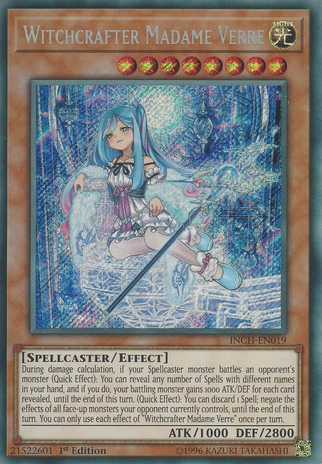 Witchcrafter Madame Verre [INCH-EN019] Secret Rare - PCA Designer Toys