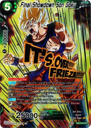 Final Showdown Son Goku (SPR) (TB3-035_SPR) [Clash of Fates] - PCA Designer Toys