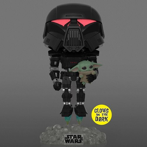 Dark Trooper with Grogu GITD Pop! IN STOCK - PCA Designer Toys