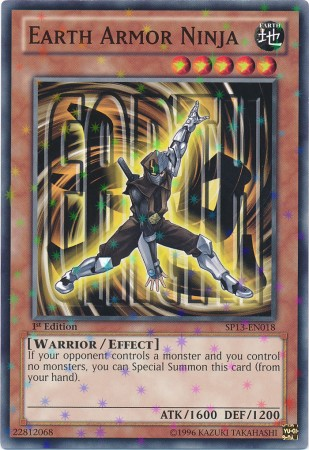 Earth Armor Ninja [SP13-EN018] Starfoil Rare - PCA Designer Toys