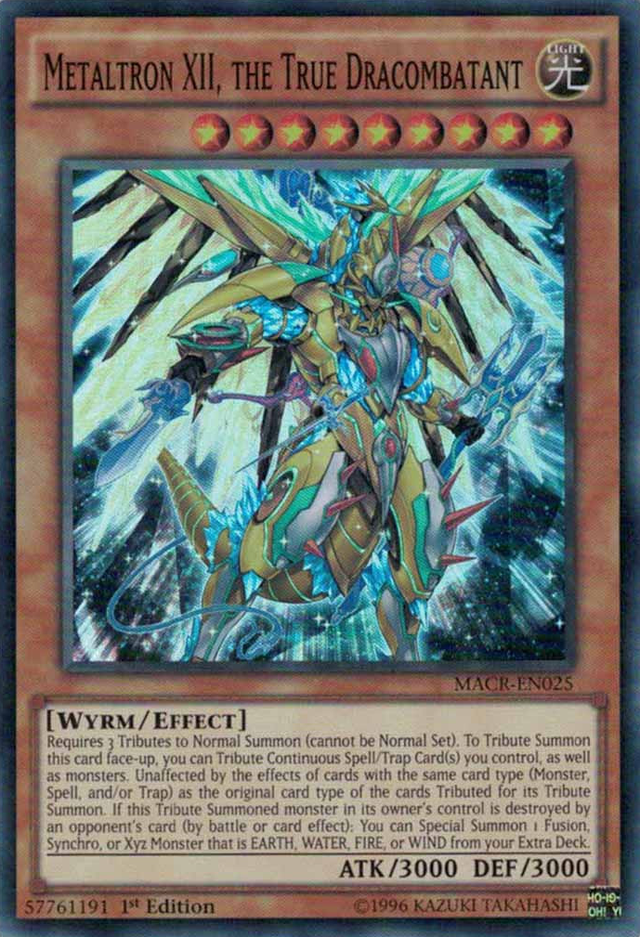 Metaltron XII, the True Dracombatant [MACR-EN025] Super Rare - PCA Designer Toys