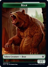 Bear // Food (15) Double-sided Token [Throne of Eldraine Tokens] - PCA Designer Toys