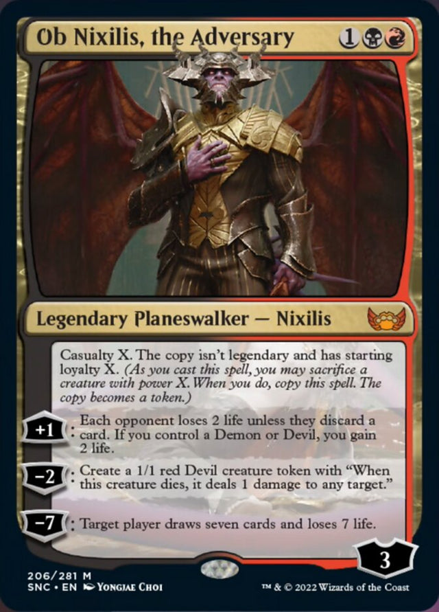 Ob Nixilis, the Adversary [Streets of New Capenna] - PCA Designer Toys