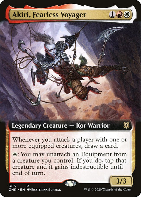Akiri, Fearless Voyager (Extended Art) [Zendikar Rising] - PCA Designer Toys