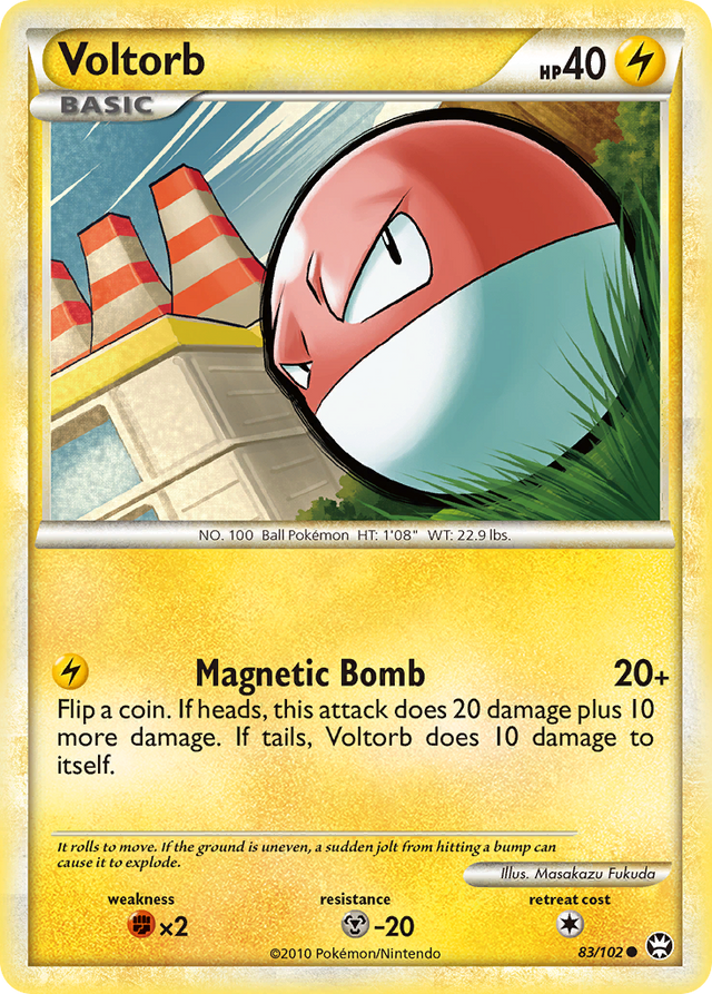 Voltorb (83/102) [HeartGold & SoulSilver: Triumphant] - PCA Designer Toys